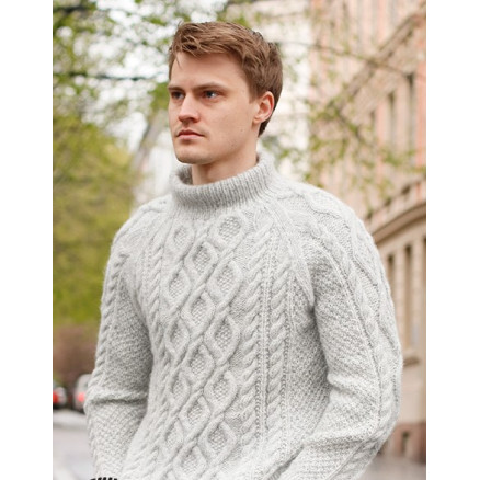 Stone Cables by DROPS Design - Blusenstrickmuster Größe. S-XXXL von Drops - Garnstudio