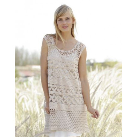 Summer Bliss by DROPS Design - Häkelmuster mit Kit Tunica in A-Linie Größen S - XXXL Summer Bliss by DROPS Design - Häkelmuster mit Kit Tunica in A-Linie Größen S - XXXL von Drops - Garnstudio