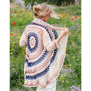 Summer Sunset by DROPS Design - Strickjacke Häkelmuster Größe S - XXXL - Small/Medium von Drops - Garnstudio