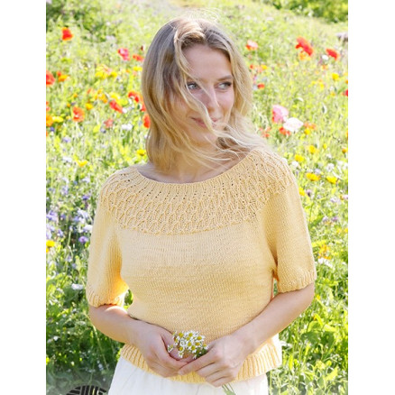 Sunny Song by DROPS Design - Top Strickmuster Größe. S - XXXL Sunny Song by DROPS Design - Top Strickmuster Größe. S - XXXL von Drops - Garnstudio