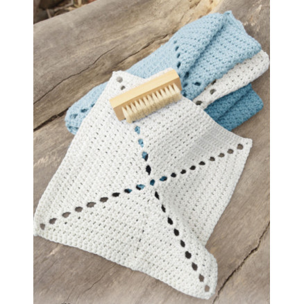 Take Care by DROPS Design - Häkelmuster mit Kit Tücher 24x24cm Take Care by DROPS Design - Häkelmuster mit Kit Tücher 24x24cm von Drops - Garnstudio