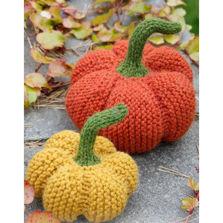 The Patch by DROPS Design - Strickmuster mit Kit Kürbis zur Dekoration Halloween von Drops - Garnstudio