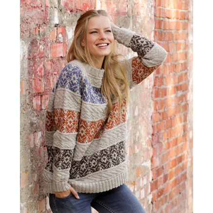 Valdres by DROPS Design - Strickmuster mit Kit Pullover Größen S - XXXL Valdres by DROPS Design - Strickmuster mit Kit Pullover Größen S - XXXL von Drops - Garnstudio