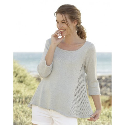 Venezia by DROPS Design - Strickmuster mit Kit A-Linie Pullover mit Spitzenmuster Größen S - XXXL Venezia by DROPS Design - Strickmuster mit Kit A-Linie Pullover mit Spitzenmuster Größen S - XXXL von Drops - Garnstudio