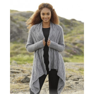 Winter Bird by DROPS Design - Häkelvorlage mit Kit Strickjacke mit Spi - Small von Drops - Garnstudio