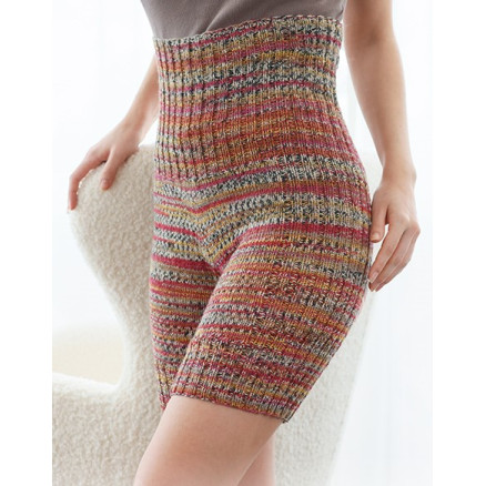 Woodland Berry Shorts by DROPS Design - Shorts Strickmuster Größe XS/S - XXL/XXXL von Drops - Garnstudio
