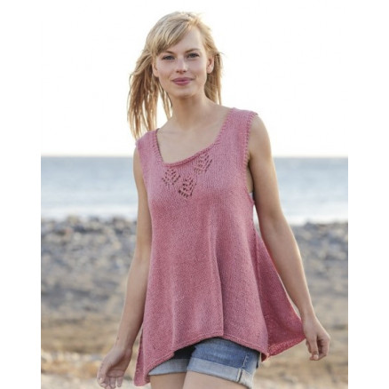 Woodstock by DROPS Design - Strickmuster mit Kit A-Linie Top mit Spitzenmuster Größen S - XXXL Woodstock by DROPS Design - Strickmuster mit Kit A-Linie Top mit Spitzenmuster Größen S - XXXL von Drops - Garnstudio