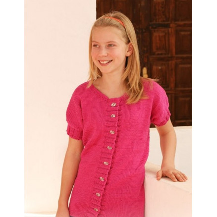 Young Linda by DROPS Design - Strickmuster mit Kit Jacke Größen 7-14 years von Drops - Garnstudio