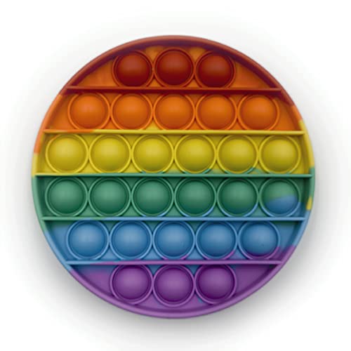 Droquimur | Anti-Stress-Spielzeug, Pop It Sensorisch, Blasen, Kreis, Regenbogenfarben von Droquimur