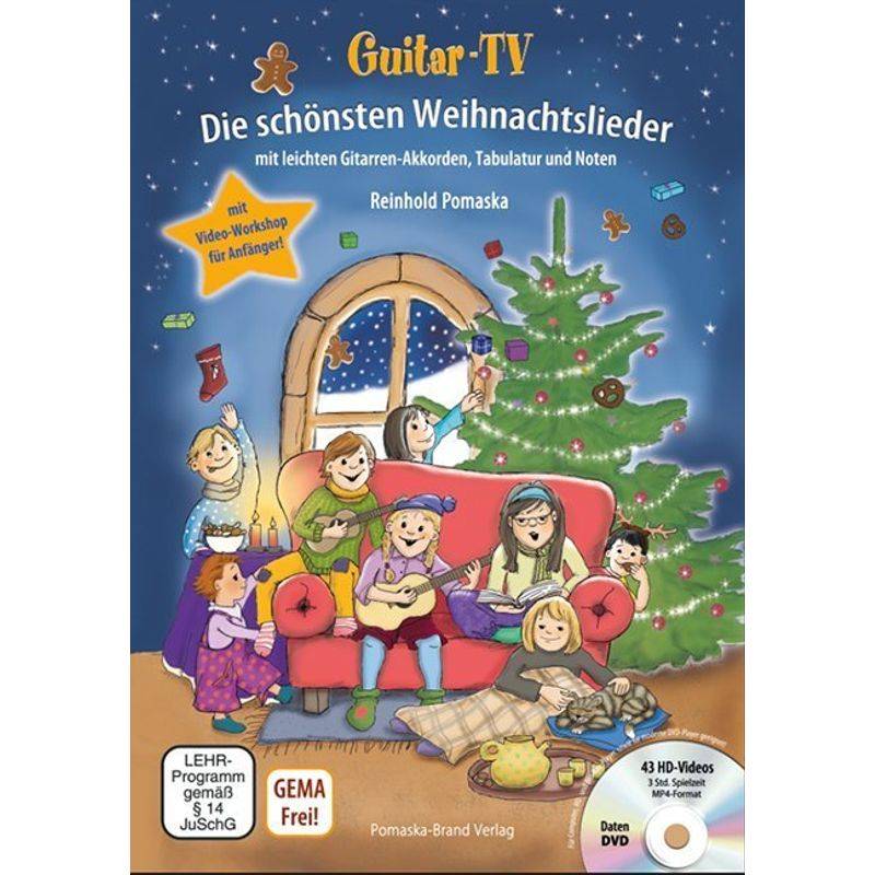 Guitar-TV: Die schönsten Weihnachtslieder, m. DVD von Druck und Verlag Pomaska-Brand