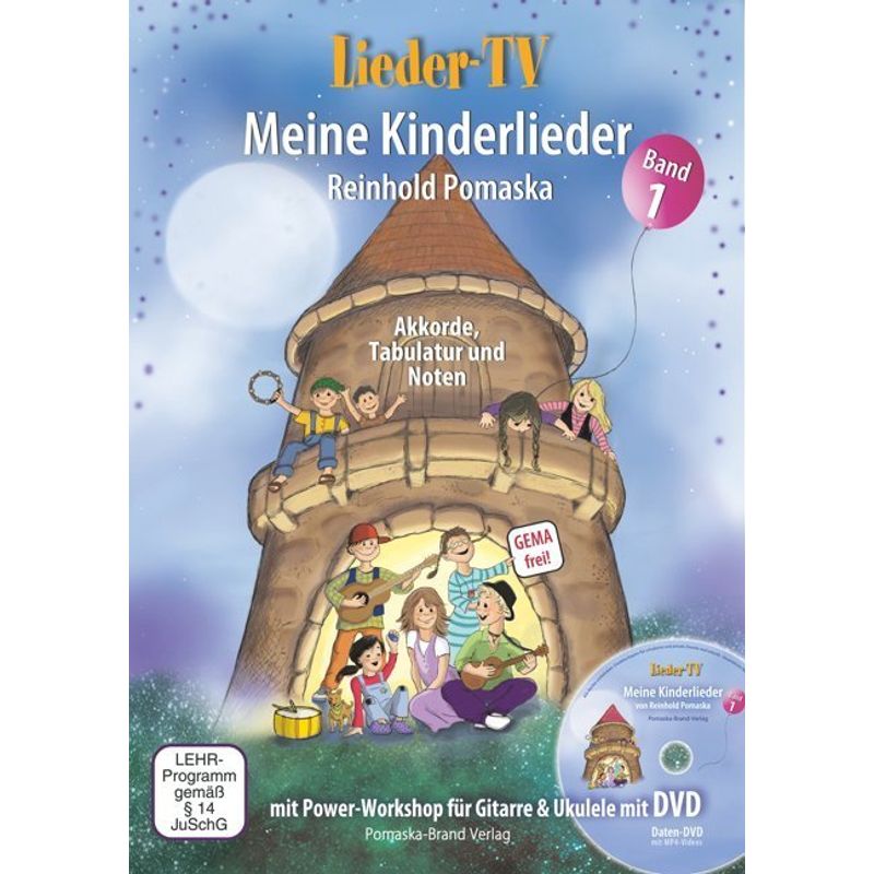 Lieder-TV: Meine Kinderlieder - Band 1 (mit DVD), m. 1 DVD.Bd.1 von Druck und Verlag Pomaska-Brand
