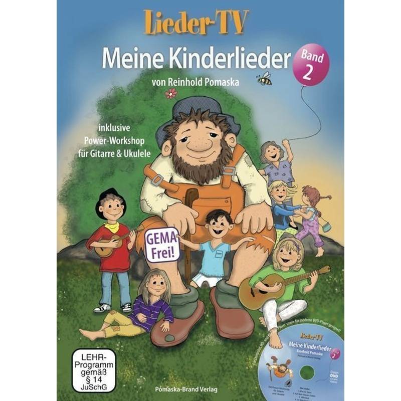 Lieder-TV: Meine Kinderlieder - Band 2 (mit DVD), m. 1 DVD-ROM.Bd.2 von Druck und Verlag Pomaska-Brand