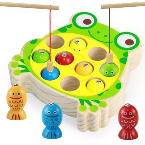 Drufoful Montessori Spielzeug ab 2 Jahr, Holz Magnetisches Angelspielzeug Holzspielzeug für Kinder Motorikspielzeug Lernspielzeug Geschenk für Kinder ab 2 3 4 5 Jahre Drufoful Montessori Spielzeug ab 2 Jahr, Holz Magnetisches Angelspielzeug Holzspielzeug für Kinder Motorikspielzeug Lernspielzeug Geschenk für Kinder ab 2 3 4 5 Jahre von Drufoful