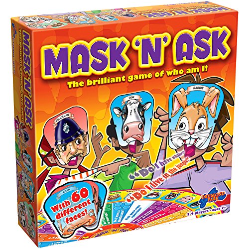 Drumond Park Mask 'N' Ask Brettspiel, Familien-Brettspiele für Kinder, Ratespiel und Vorschul-Lernspielzeug, Kinder-Brettspiel, geeignet für Kinder ab 6 7 8 9 Jahren Drumond Park Mask 'N' Ask Brettspiel, Familien-Brettspiele für Kinder, Ratespiel und Vorschul-Lernspielzeug, Kinder-Brettspiel, geeignet für Kinder ab 6 7 8 9 Jahren von Drumond Park