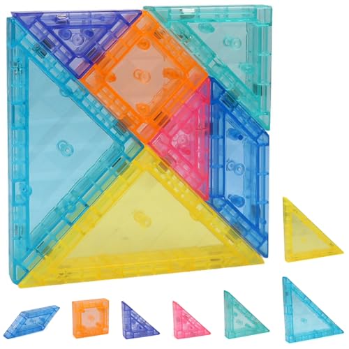 Dryxog Magnetisch Tangram Neugierig Machendes und Unterhaltsames Reisespiel Magnetspiel Kreatives Puzzle Magnetpuzzle IQ Spiele für Kinder Flugzeug-Gadgets Perfektes Mitgebsel Dryxog Magnetisch Tangram Neugierig Machendes und Unterhaltsames Reisespiel Magnetspiel Kreatives Puzzle Magnetpuzzle IQ Spiele für Kinder Flugzeug-Gadgets Perfektes Mitgebsel von Dryxog