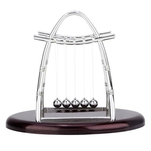 Newtons Cradle Balance Bälle Tragetisch Swinging Bälle Fun Science Desk Spielzeug Coole Zubehör für Home Office Desktop decorationation (M) von Dsacxixai