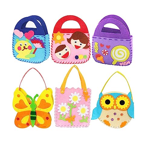 Dsaren 6 Stück Kinder Filz Bastelsets Nähsets zum Selber DIY Handwerk Filztasche Kreativ Geschenk Mädchen Bastelarbeiten Nähprojekte Dsaren 6 Stück Kinder Filz Bastelsets Nähsets zum Selber DIY Handwerk Filztasche Kreativ Geschenk Mädchen Bastelarbeiten Nähprojekte von Dsaren