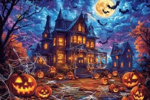 1000 Stück Kürbis Schloss Puzzle Vollmond Nacht Bild, Erwachsene Halloween Puzzle, Geeignet für Puzzle-Enthusiasten als Geschenk und Wohnkultur Herausfordernde Puzzle-Erfahrung 1000 Stück Kürbis Schloss Puzzle Vollmond Nacht Bild, Erwachsene Halloween Puzzle, Geeignet für Puzzle-Enthusiasten als Geschenk und Wohnkultur Herausfordernde Puzzle-Erfahrung von Dsawqezh