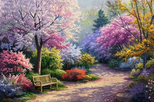 1000 Teile Blumenpark, ein Erwachsenen-Familienpuzzle voller Frühlingsatmosphäre, Lernspiele, Familienpuzzles, einzigartige Geschenke für Wandkunst 1000 Teile Blumenpark, ein Erwachsenen-Familienpuzzle voller Frühlingsatmosphäre, Lernspiele, Familienpuzzles, einzigartige Geschenke für Wandkunst von Dsawqezh