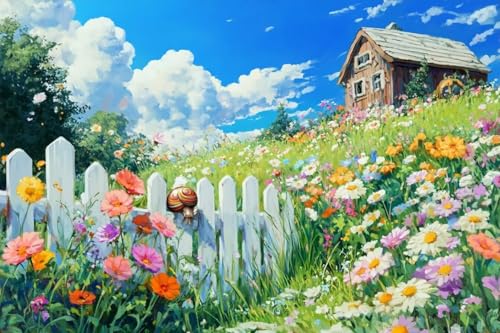 1000 Teile Erwachsenen-Puzzle, blauer Himmel und Blumenfeld, lebendiges Puzzle als Geschenk, Lernspiele, Familienpuzzles, einzigartige Geschenke für Wandkunst 1000 Teile Erwachsenen-Puzzle, blauer Himmel und Blumenfeld, lebendiges Puzzle als Geschenk, Lernspiele, Familienpuzzles, einzigartige Geschenke für Wandkunst von Dsawqezh