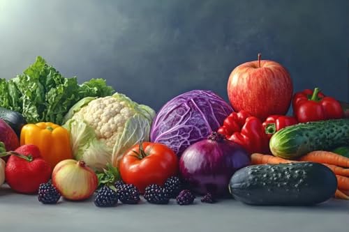1000 Teile Erwachsenenpuzzle, Gemüse Erwachsene Landschaft Puzzle, frisches und leckeres Gemüse und Obst, ein Geschenk für Puzzle Loverschallenging Puzzles für Erwachsene und Familie 1000 Teile Erwachsenenpuzzle, Gemüse Erwachsene Landschaft Puzzle, frisches und leckeres Gemüse und Obst, ein Geschenk für Puzzle Loverschallenging Puzzles für Erwachsene und Familie von Dsawqezh