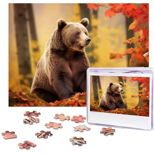 1000 Teile Puzzle für Erwachsene, Braunbär im Herbst, Bilderpuzzle, individuelle Puzzles aus Fotos, Urlaub, einzigartige Geschenke für Wandkunst, Herausforderungspuzzles, Lernspiele, Familienpuzzles 1000 Teile Puzzle für Erwachsene, Braunbär im Herbst, Bilderpuzzle, individuelle Puzzles aus Fotos, Urlaub, einzigartige Geschenke für Wandkunst, Herausforderungspuzzles, Lernspiele, Familienpuzzles von Dsawqezh