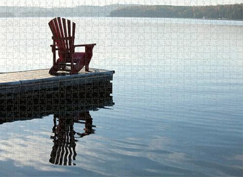 1000 Teile Puzzle für Erwachsene, Lernspiele, Familienpuzzle, Adirondack-Stuhl am See, DIY-Puzzle, kreativer Spaß, klassisches Puzzle für Erwachsene und Kinder 1000 Teile Puzzle für Erwachsene, Lernspiele, Familienpuzzle, Adirondack-Stuhl am See, DIY-Puzzle, kreativer Spaß, klassisches Puzzle für Erwachsene und Kinder von Dsawqezh