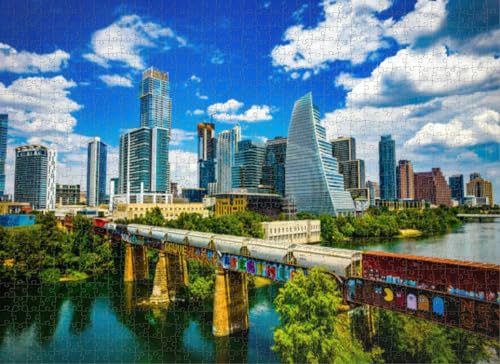 1000 Teile Puzzle für Erwachsene, Lernspiele, Familienpuzzle, modern trifft Texas, Thekenkultur, Austin, Texas, DIY-Puzzle, kreativer Spaß, klassisches Puzzle für Erwachsene und Kinder 1000 Teile Puzzle für Erwachsene, Lernspiele, Familienpuzzle, modern trifft Texas, Thekenkultur, Austin, Texas, DIY-Puzzle, kreativer Spaß, klassisches Puzzle für Erwachsene und Kinder von Dsawqezh