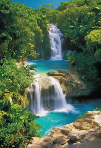 1000 Teile herausforderndes Puzzle für Erwachsene, Dunn's River Falls In Jamaika, Holz-Puzzle, DIY, Familienunterhaltung, interaktives Spaß-Puzzle, Geschenke, Kunst, Heimdekoration 1000 Teile herausforderndes Puzzle für Erwachsene, Dunn's River Falls In Jamaika, Holz-Puzzle, DIY, Familienunterhaltung, interaktives Spaß-Puzzle, Geschenke, Kunst, Heimdekoration von Dsawqezh