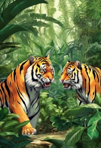 1000 Teile herausforderndes Puzzle für Erwachsene, Familienurlaubspuzzle, Tiger im Dschungel, Holzpuzzle zum Selbermachen, Familienunterhaltung, interaktives lustiges Puzzle, Geschenke, Kunst, 1000 Teile herausforderndes Puzzle für Erwachsene, Familienurlaubspuzzle, Tiger im Dschungel, Holzpuzzle zum Selbermachen, Familienunterhaltung, interaktives lustiges Puzzle, Geschenke, Kunst, von Dsawqezh