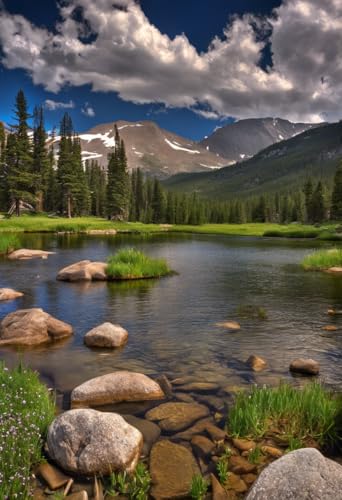 1000 Teile herausforderndes Puzzle für Erwachsene, Rocky Mountain National Park, Holz-Puzzle, DIY, Familienunterhaltung, interaktives Spaß-Puzzle, Geschenke, Kunst, Heimdekoration von Dsawqezh