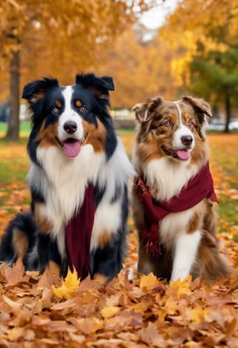 1000 Teile herausforderndes Puzzle für Erwachsene, australische Schäferhunde, im Herbstpark, Holzpuzzle zum Selbermachen, Familienunterhaltung, interaktives lustiges Puzzle, Geschenke, Kunst, 1000 Teile herausforderndes Puzzle für Erwachsene, australische Schäferhunde, im Herbstpark, Holzpuzzle zum Selbermachen, Familienunterhaltung, interaktives lustiges Puzzle, Geschenke, Kunst, von Dsawqezh