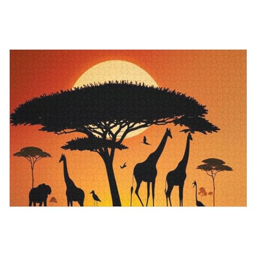 1000-teiliges Puzzle für Erwachsene – Schneedackel, geeignet für Jugendliche und Kinder, Lernspiele, Kunstdekorationen, Urlaubsgeschenke, lustige Puzzles von Dsawqezh