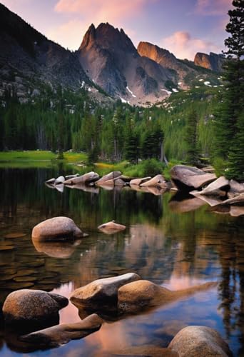 Buntes Puzzle für Erwachsene, harte Herausforderung für Erwachsene, 1000 Teile, Rocky Mountain National Park Puzzles für Jugendliche und Kinder, um ihr Gehirn zu trainieren, Holzpuzzle Buntes Puzzle für Erwachsene, harte Herausforderung für Erwachsene, 1000 Teile, Rocky Mountain National Park Puzzles für Jugendliche und Kinder, um ihr Gehirn zu trainieren, Holzpuzzle von Dsawqezh