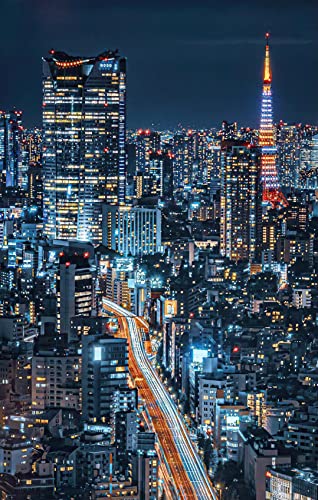 Puzzle 1000 Teile für Erwachsene - American Streets, Bustling Lightsdiy Puzzle, kreativer Spaß, klassisches Puzzle für Erwachsene und Familie, modernes Kunstpuzzle von Dsawqezh