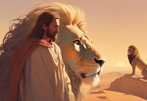 Puzzle für Erwachsene, 1000 Teile, Jesus und Löwe, Puzzles für Jugendliche und Kinder, um ihr Gehirn zu trainieren, Holzpuzzle Puzzle für Erwachsene, 1000 Teile, Jesus und Löwe, Puzzles für Jugendliche und Kinder, um ihr Gehirn zu trainieren, Holzpuzzle von Dsawqezh