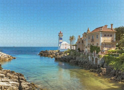 Puzzle für Erwachsene, 1000 Teile, Santa Marta, Leuchtturm, Portugal, Puzzles für Jugendliche und Kinder, um ihr Gehirn zu trainieren, Holzpuzzle Puzzle für Erwachsene, 1000 Teile, Santa Marta, Leuchtturm, Portugal, Puzzles für Jugendliche und Kinder, um ihr Gehirn zu trainieren, Holzpuzzle von Dsawqezh