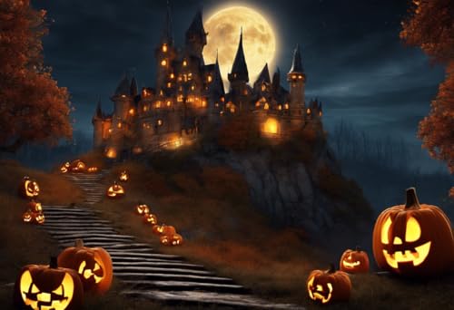Puzzle für Erwachsene, 1000 Teile, mystisches Schloss auf dem Hügel, Halloween-Puzzles für Jugendliche und Kinder, um ihr Gehirn zu trainieren, Holzpuzzle Puzzle für Erwachsene, 1000 Teile, mystisches Schloss auf dem Hügel, Halloween-Puzzles für Jugendliche und Kinder, um ihr Gehirn zu trainieren, Holzpuzzle von Dsawqezh