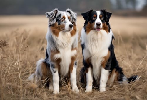 Puzzle für Erwachsene, Australische Schäferhunde, Holzpuzzles für Erwachsene, 1000 Teile, einzigartige Geschenke für Wandkunst, Herausforderungspuzzles, Lernspiele, Familienpuzzles Puzzle für Erwachsene, Australische Schäferhunde, Holzpuzzles für Erwachsene, 1000 Teile, einzigartige Geschenke für Wandkunst, Herausforderungspuzzles, Lernspiele, Familienpuzzles von Dsawqezh