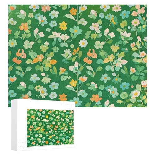 Puzzle für Erwachsene, grünes Blumenbild, Puzzle, individuelle Puzzles aus Fotos, geeignet für Jugendliche und Kinder, Lernspiele, Kunstdekorationen, Urlaubsgeburtstagsgeschenke, 1000 Stück Puzzle für Erwachsene, grünes Blumenbild, Puzzle, individuelle Puzzles aus Fotos, geeignet für Jugendliche und Kinder, Lernspiele, Kunstdekorationen, Urlaubsgeburtstagsgeschenke, 1000 Stück von Dsawqezh