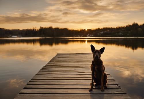 Puzzle für Erwachsene Hund auf dem Dock bei Sonnenuntergang herausforderndes Puzzle perfekt für Spielabende Puzzles 1000 Teile und höher Puzzle-Spiel für Familie Eltern-Kind-Feiertags-Puzzles für Puzzle für Erwachsene Hund auf dem Dock bei Sonnenuntergang herausforderndes Puzzle perfekt für Spielabende Puzzles 1000 Teile und höher Puzzle-Spiel für Familie Eltern-Kind-Feiertags-Puzzles für von Dsawqezh