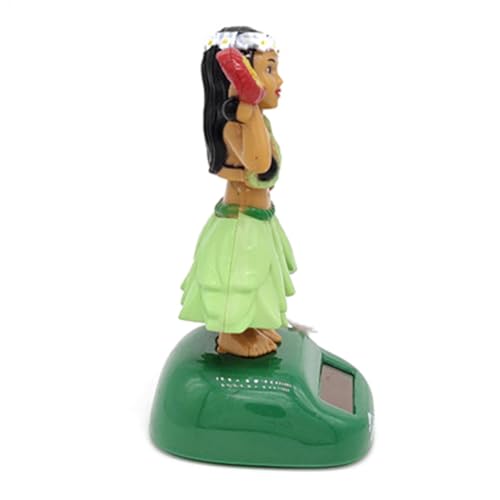 Dtaigou Auto-Wackelkopf-Armaturenbrett, Dekorativer süßer Wackelkopf für das Armaturenbrett, Hawaii Solar Dancing Girl für Auto-Armaturenbrett-Zuhause, lustige Armaturenbrett-Dekoration, von Dtaigou