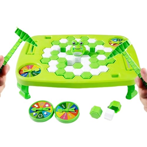 Dtaigou Break Ice-Spiel, 66-teiliges interaktives Save Penguin-Brettspiel mit Drehteller, Kognitives sensorisches Spielzeug, Eltern-Kind-Lernspielzeug als Partygeschenk, Geburtstagsgeschenk, von Dtaigou
