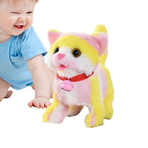 Dtaigou Elektrische Plüschkatze, Katzenspielzeug für Kinder | Realistisches batteriebetriebenes interaktives Spielzeug mit Wagging Tail - Nettes ausgestopftes Walking -Tier mit miauen Klang für Dtaigou Elektrische Plüschkatze, Katzenspielzeug für Kinder | Realistisches batteriebetriebenes interaktives Spielzeug mit Wagging Tail - Nettes ausgestopftes Walking -Tier mit miauen Klang für von Dtaigou