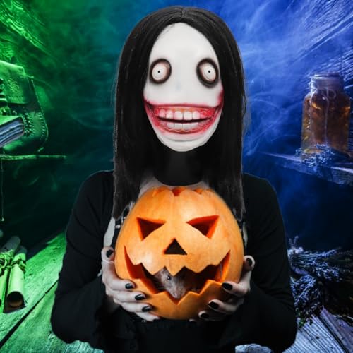 Dtaigou Gruselige Halloween Vollmaske,Vollständige Kopfmaske Gruselmaske - Halloween Kopfschmuck Bühnenkostüm Rollenspiel Mottoparty von Dtaigou
