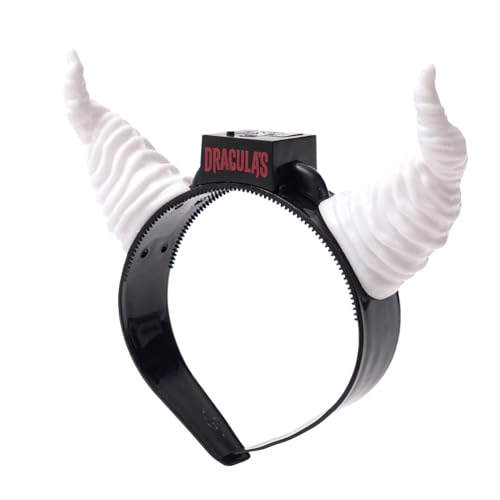 Dtaigou Halloween-Hörner-Stirnband, leuchtendes LED-Rollenspiel-Stirnband – verstellbarer Kopfschmuck für Mädchen, Männer, Frauen, Kinder, Teenager, Tänzer, Event, Feier, Party, Fotoshooting von Dtaigou