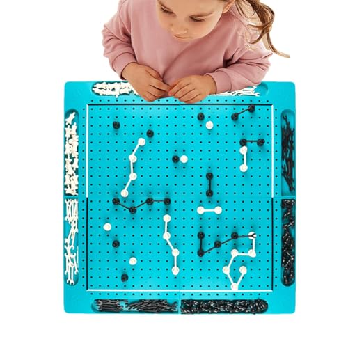 Dtaigou Kettenschachspiel, Schwarz -Weiß -Schachbrett - Familienspiele Schwarz und Weiß - Tragbares Schachbrett, interaktive Puzzle -Kette -Verbindung für Freunde zusammengefasst von Dtaigou