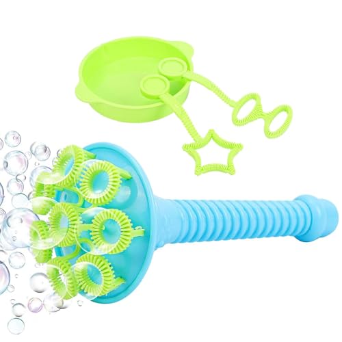 Dtaigou Kinderblasen, Bubble Blowers - 3X Bubble Blower mit Tablett,Trompete mit Round -Tablett -Schaltblasen Blasen Spiele Spielzeug für die Schule im Freien Bad von Dtaigou