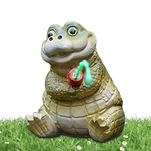 Dtaigou Krokodil Figur | Kleine Niedliche Kunstharz Gartenfiguren | Deko-Für Haushalt, Geburtstage, Familienfeiern, Terrasse, Kinderzimmer, Mädchen Und Gartenbereich Dtaigou Krokodil Figur | Kleine Niedliche Kunstharz Gartenfiguren | Deko-Für Haushalt, Geburtstage, Familienfeiern, Terrasse, Kinderzimmer, Mädchen Und Gartenbereich von Dtaigou