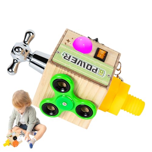 Dtaigou Leuchten Kinderspielzeug, Kindersusorikbrett - LED Educational Sensory Board,Leuchten Spielzeug, interaktiver Lernhilfe für die Auge-Hand-Koordination, kognitive Fähigkeiten von Dtaigou